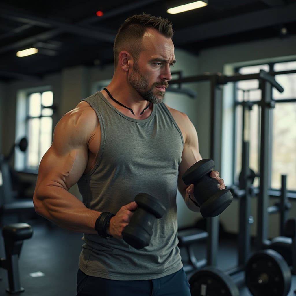 hombre entrenando frustrado por falta de progreso